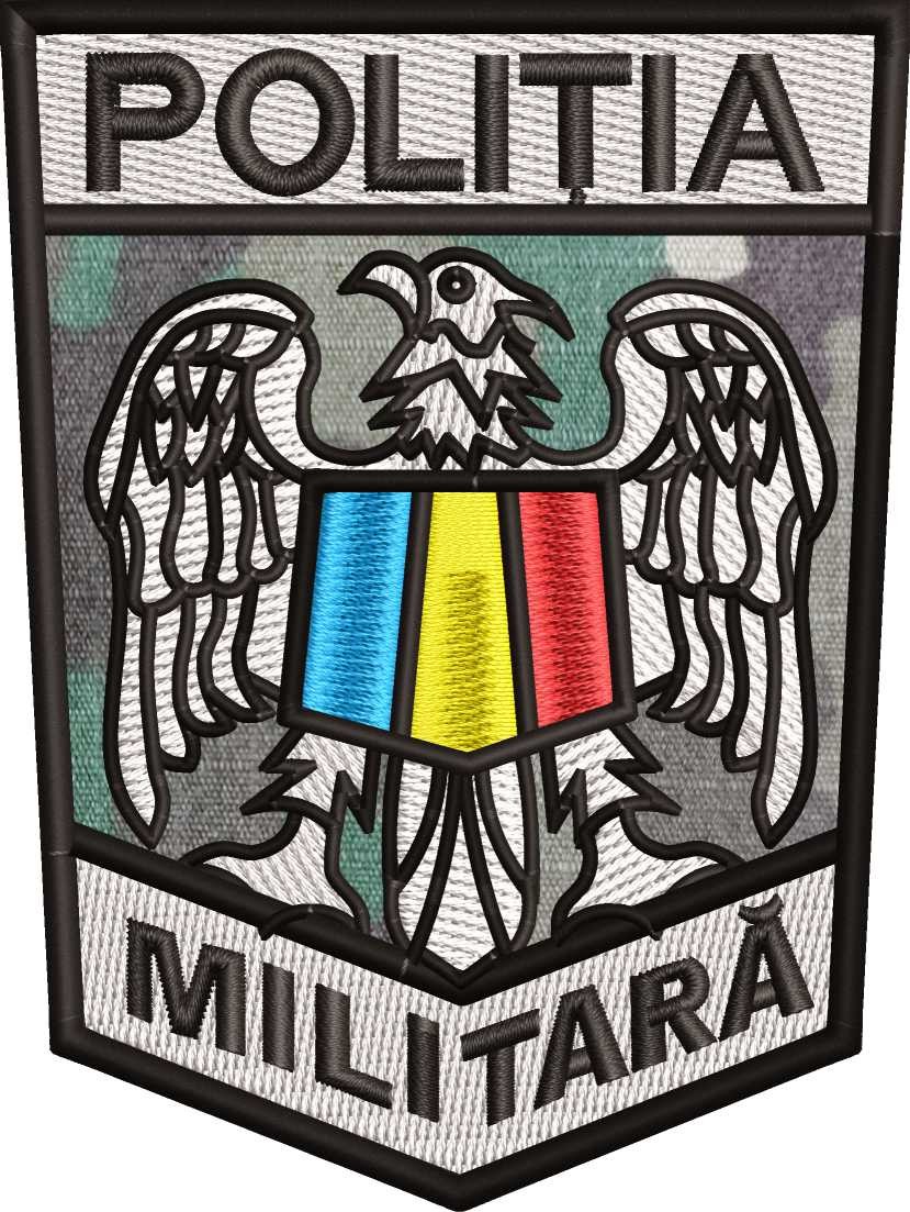 Ecuson maneca Politia Militara 10,5x7cm COMBAT